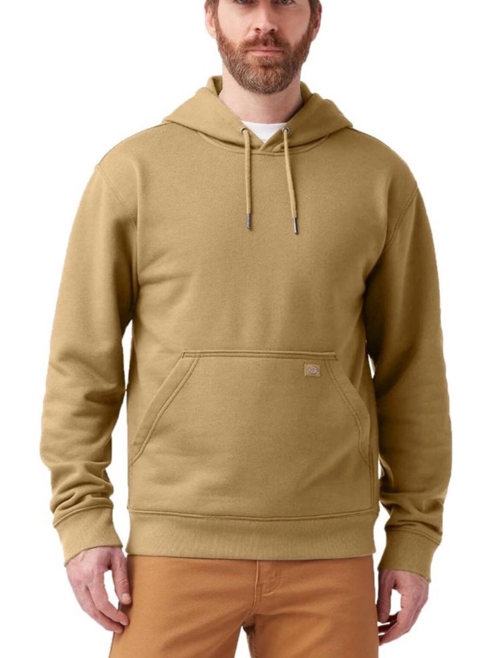 Dickies Men's Hoodie Water Repellent Sleeve Logo Sweatshirt Size L New